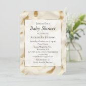 Western Goldcreme Einladung (Stehend Vorderseite)