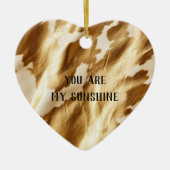 Western Goldcreme Keramik Ornament (Vorne)