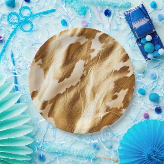 Western Goldcreme Pappteller (Party)