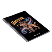 Western Golden Retriever Funny Cowboy Space Dog Notizblock (Rechte Seite)