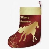 Western-Goldpferd auf Kleiner Weihnachtsstrumpf (Rückseite)