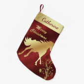 Western-Goldpferd auf Kleiner Weihnachtsstrumpf (Vorderansicht (hängend))