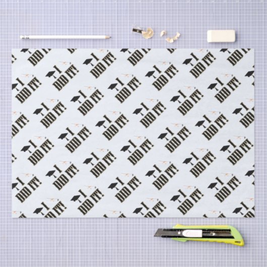 Western Grad Cap und Diploma Abschluss Seidenpapier (Handwerk)