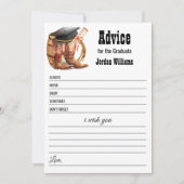 Western Graduation Advice for Graduate Card Einladung (Vorderseite)