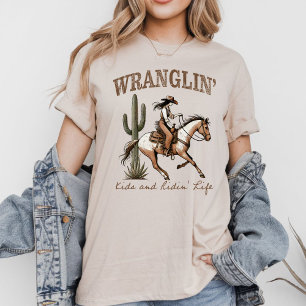 Western Grafik T-Shirt - Kinder bändigen Tri-Blend Shirt