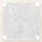 Western Gray Kangaroo Portrait Glasuntersetzer (Rückseite)