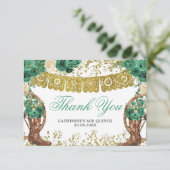 Western Green Hunter Charra Dankeschön Karte (Stehend Vorderseite)