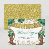 Western Green Hunter Charra Dankeschön Karte (Vorne/Hinten)