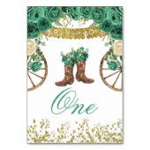 Western Green Hunter Charra Tischnummer (Rückseite)