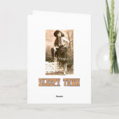 Western-Grenzfrauen-Gruß-Karte Karte (Rückseite)