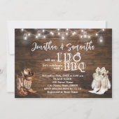 Western GRILLEN bevor ich Paare Dusche Land Einladung (Vorderseite)