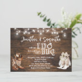 Western GRILLEN bevor ich Paare Dusche Land Einladung (Stehend Vorderseite)