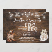 Western GRILLEN bevor ich Paare Dusche Land Einladung (Vorne/Hinten)