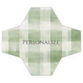 Western Grüne Creme Karierte Streifen Fußball (Flach)