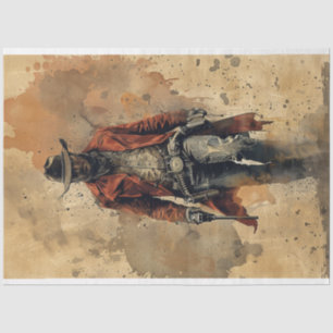 Western Gunfighter Wild West Decoupage Seidenpapier