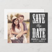 Western-Halbpension Save the Date Postkarte (Vorne/Hinten)