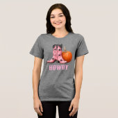 Western Halloween Cowboy Boots Howdy Tri-Blend Shirt (Vorderseite voll)