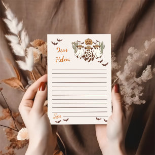 Western Halloween Cowboy Geburtstagsparty Dankeskarte