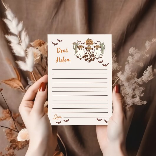 Western Halloween Cowboy Geburtstagsparty Dankeskarte