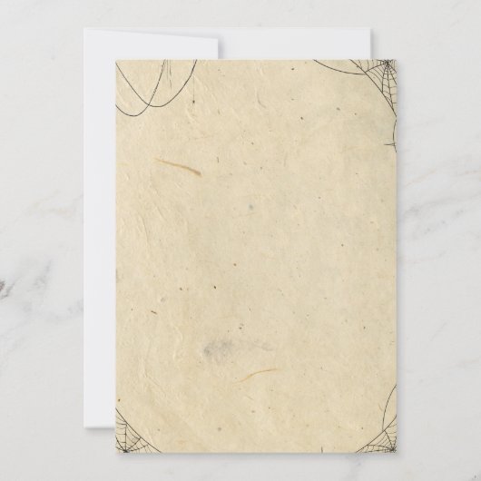 Western Halloween Hoedown, Cowboy Einladung (Rückseite)