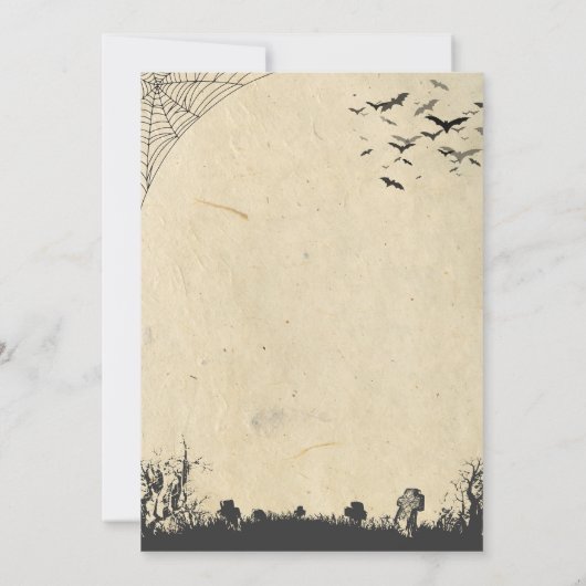 Western Halloween Hoedown Cowboy Party Einladung (Rückseite)