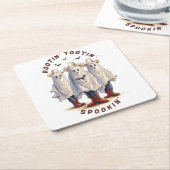 Western Halloween Spooky Cowboy Ghosts Custom Rechteckiger Pappuntersetzer (angewinkelt)