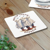 Western Halloween Spooky Cowboy Ghosts Custom Rechteckiger Pappuntersetzer