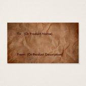 Western Hang Tag (Rückseite)