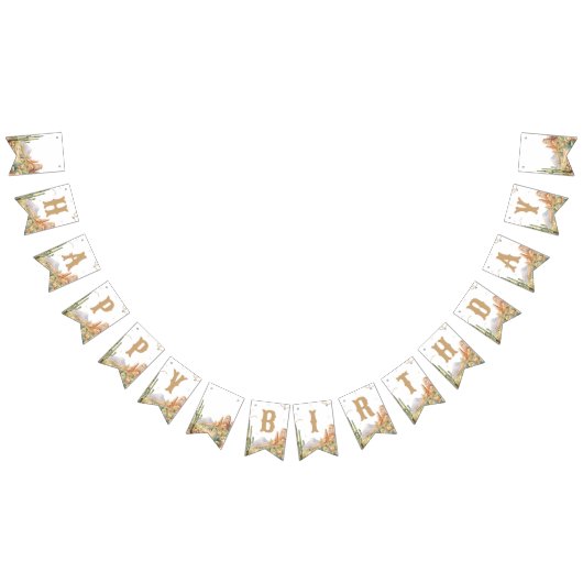 Western Happy Birthday Banner (Alle)