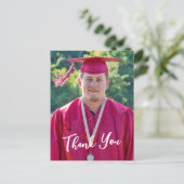 Western Hat - Lasso Abschluss Vielen Dank Postkarte (Stehend Vorderseite)