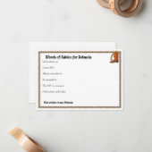 Western Hat und Lariat Graduiertenberatung Mitteilungskarte (Vorderseite/Rückseite Beispiel)