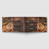 Western Hat und Lasso Graduation Party Gästebuch (Voll)