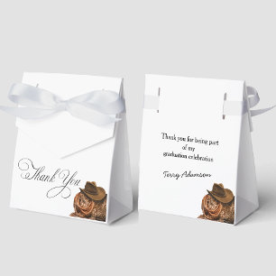 Western Hat und Lasso Graduation Party Geschenkschachtel