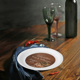 Western Hat und Lasso Graduation Party Pappteller