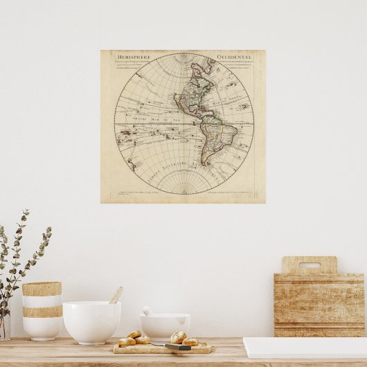 Western Hemisphäre 13 Poster (Küche)