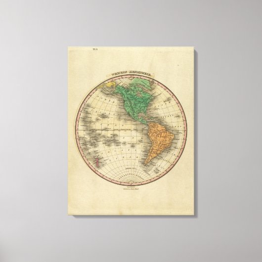 Western Hemisphäre 2 Leinwanddruck (Vorderseite)