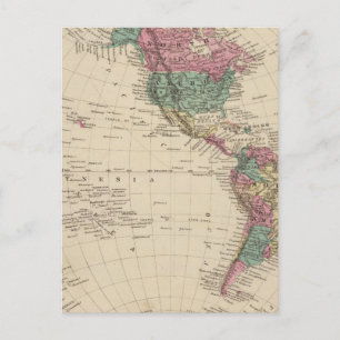 Western Hemisphäre 2 Postkarte