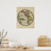 Western Hemisphäre 3 Poster (Küche)