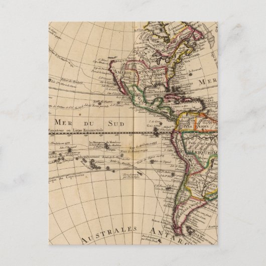 Western Hemisphäre 3 Postkarte (Vorderseite)