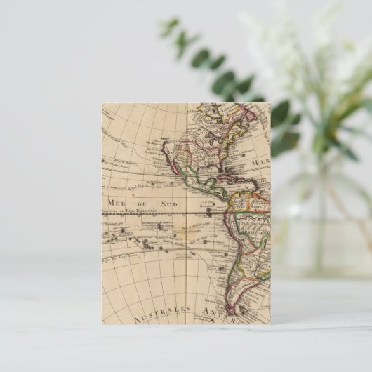 Western Hemisphäre 3 Postkarte (Stehend Vorderseite)