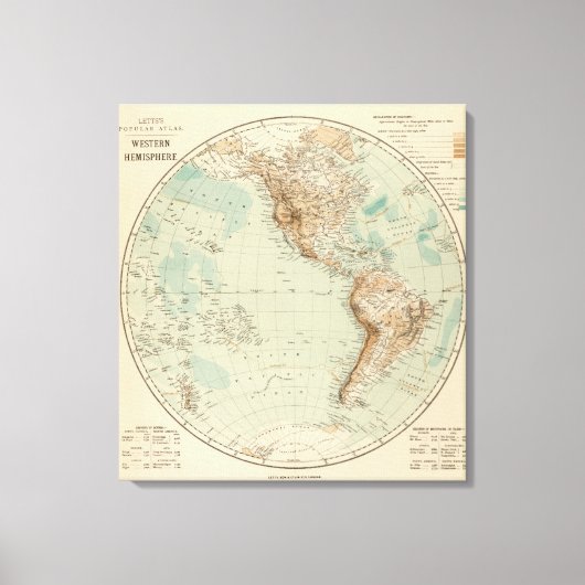 Western Hemisphäre 7 Leinwanddruck (Vorderseite)