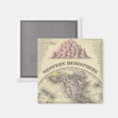 Western Hemisphäre 8 Magnet (Vorderseite/Rückseite)