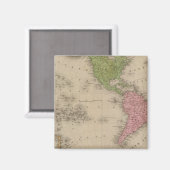 Western Hemisphäre 9 Magnet (Vorderseite/Rückseite)