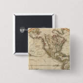 Western Hemisphäre Circle Map Button (Vorne & Hinten)