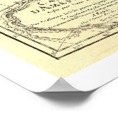 Western Hemisphäre Karte 1780 Poster (Ecke)