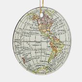 Western Hemisphäre Karte Globe Travel Art Keramikornament (Links)