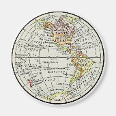 Western Hemisphäre Karte Globe Travel Art Magnet (Vorne)