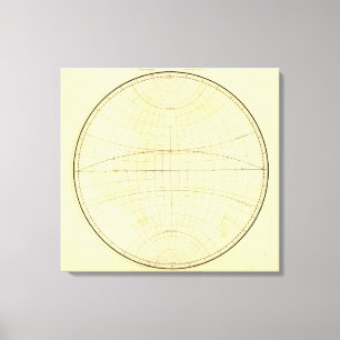 Western-Hemisphäre-Kontur Leinwanddruck