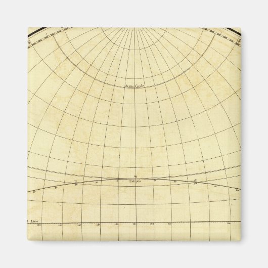 Western Hemisphäre-Kontur Magnet (Vorne)