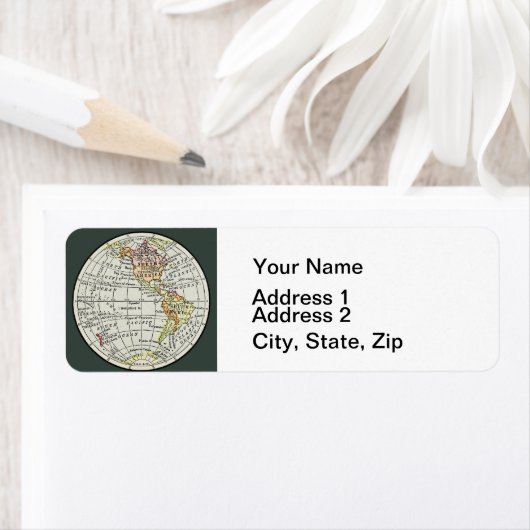 Western Hemisphäre Map Globe Travel (Insitu)